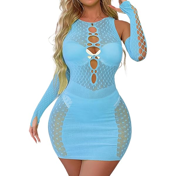 Babydoll Donna In Pizzo Sexy - Lingerie Trasparente Con Spalline, Vestito Notte - Foto 8