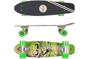 ‎FUNTOMIA FunTomia Mini-Board Cruiser Skateboard 57cm aus 7-lagigem kanadischem Ahornholz inkl. ABEC-9 Kugellager