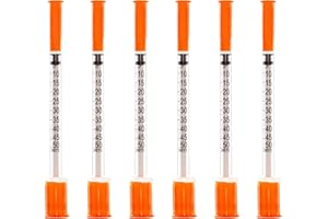ZVF 50 Pack 0.5cc with 29Ga 1/2-Inch(13mm),Lab Dispensing Tools Plastic Tube,Individually Sealed（50 Pack)