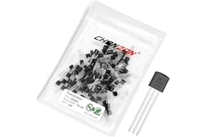 Chanzon 2N4401 TO-92 NPN Power Bipolar Junction Transistor, Silicon Material, High Performance, for Switching and Amplification (Pack of 100pcs)