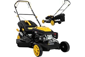 Craftfull Tondeuse à Gazon Thermique CR-224-30 | 4,6 KW 6,3 CV | Moteur OHV 223 cm³ | Autotractée avec Transmission à Faible Friction - Largeur de Coupe 53 cm, réglable en 7 Positions (4,6 KW 6,3 CV)