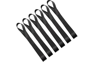6 x korta surrslingor, spännband med slingor, dubbla slingor surrslingor, 250 kg, 20 cm för motorcykeltransport, spännband, s