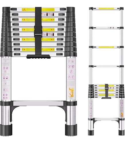 SCALA TELESCOPICA ALLUMINIO STP 4+4 EN131 PORTATA 150 Kg