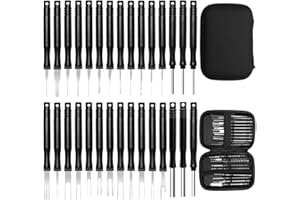 Teokantz Auspinnwerkzeug KFZ Set, 30 Stück Terminal Entfernung Auspinwerkzeug für Auto, Terminal Entfernung Werkzeugsatz, KFZ Kabel Stecker Ausbau Werkzeug (Schwarz)