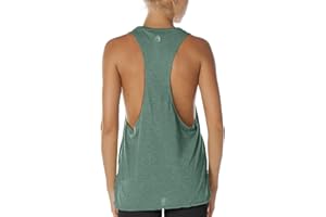icyzone Canotta Donna Sportiva Senza Schienale Lunga, Traspirante e Sciolto T-Shirt per Fitness Yoga Corsa