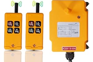 MXBAOHENG Drahtlose Kransteuerung 220VIndustrieller Kran Fernbedienung fernbedienung kran funk für Windenhebekräne mit 2 Sender und 1 Empfänger H-4 * 2