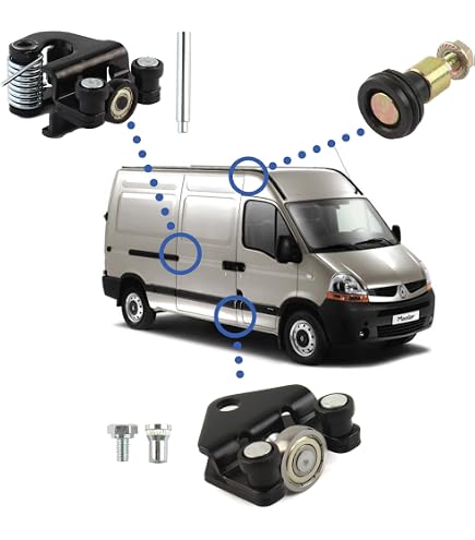 Cerniera Guida Rullo Porta Scorrevole Destra Per Renault Master, Nissan NV400, Opel Movano