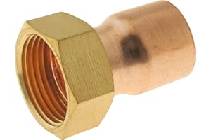 SOMATHERM FOR YOU, Raccord cuivre droit à souder Ø22 avec écrou tournant 20/27 - Sachet de 2 pièces - Idéal pour plomberie et réseaux d'eau chaude/froide - Normes conformes