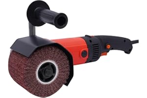 SHZICMY Máquina de satinado, pulidora, pulidora, pulidora, pulidora, pulidora, lijadora de rodillos con 1400 W para lijar, pulir, desbarbar y limpiar superficies