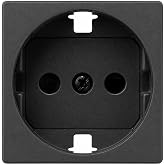 CABLEPELADO Cover for Schuko Simon 27 socket base | Lid with safety device for schuko socket base | 2700041-038 | 45x45 mm |