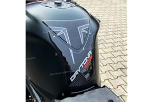 BLACK DOVES GRAPHICS Protection adhésive en résine 3D, réservoir compatible avec moto Triumph Daytona 675 (noir)