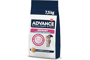 AFFINITY ADVANCE VETERINARY DIETS Advance Veterinary Diets Urinary Low Calorie - Croquettes pour Chats pour le Contrôle du poids et protection des voies urinaires, 7.5 kg (Lot de 1)