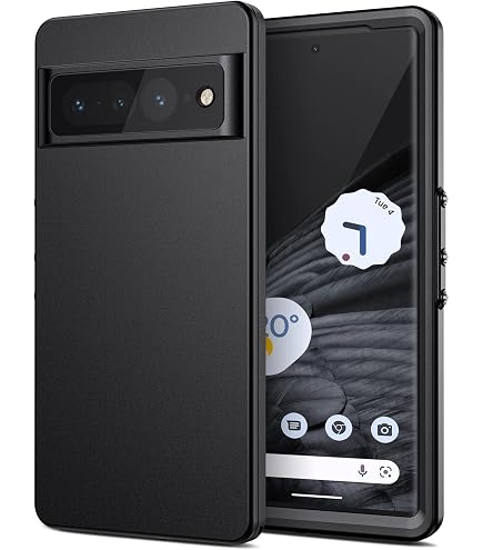 Handyhülle Für Google Pixel 7 Pro – Stoßfest Mit Schiebedeckel Für Kamera, Militärschutz, Rutschfest, Schwarz