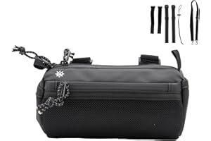Lumiere & Co. Fahrradlenkertasche, vordere Fahrradtasche, Fahrradlenkertasche, Fahrradtaschen Lenker, Mountainbike-Aufbewahrung, Fahrradtasche für Fahrrad (Mini, Black)