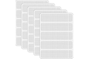 DURDIIY Subsidies for Screen Repair 5 Pieces Self-Adhesive Screen Window Patch,Mosquito Net Repair Kit Adhesive Tape Cuttable Subsidies for Screen Repair,for Repairing Broken Holes in Screen Screen (White)