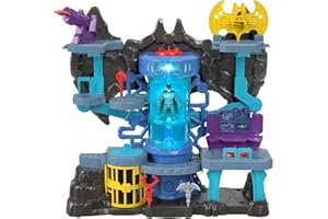 Fisher-Price Imaginext DC Super Friends Bat-Tech Jaskinia Batmana, zestaw ze światełkami i dźwiękami, dla dzieci w wieku od 3 do 8 lat, HGN70