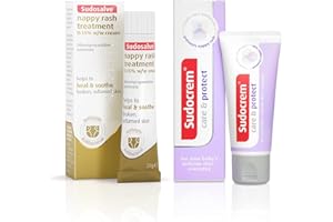 Sudocrem Sudosalve Nappy Rash Bundle | New from | Includes 1x 25g Sudosalve Nappy Rash Treatment Cream and 1x 30g Care & Protect