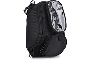 BOROCO Borsa da serbatoio magnetica per moto, motocicletta universale per motocicletta Borsa da serbatoio per carburante olio magnetica impermeabile resistente per sport all'aria aperta in viaggio