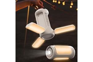 DXHBC Lanterne Camping LED Rechargeable 5 modes, étanche, banque d'alimentation 10000mAh. Essentiel pour camping, randonnée, urgence(normal)