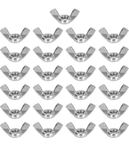 2 Dadi A Farfalla Con Alette In Plastica E Inserti In Acciaio M6 - Pratici Per Fai Da Te E Riparazioni - Foto 5