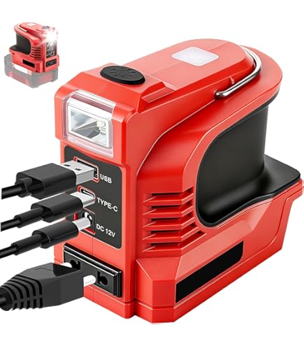 TPDL 200 W omvormer voor Makita 18 V accu, DC 18 V naar AC 240 V/220 V, licht, gemodificeerde sinusgolf-laadadapter, batterijgevoed stopcontact met USB, Type-C en AC-aansluiting