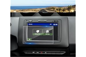 Coleya Protectores de Pantalla para Navegación Compatible con Dacia Duster 2018-2021, Dacia Duster Protector de Pantalla de Vidrio Templado, Película Protectora GPS 9H Anti-raspado (7 Pulgadas)
