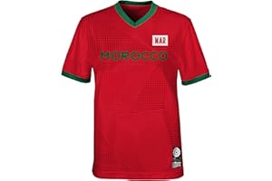 FIFA Uniseks Official 2023 Women's Football World Cup Kids Team Shirt, koszulka Morocco (1 opakowanie)