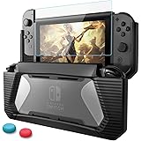 Nintendo Switch Coque avec Protection Écran,Protection Switch,HEYSTOP TPU PC Coque de Protection pour Nintendo Switch,Étui de Protection Housse with Shock-Absorption et Anti-Rayures