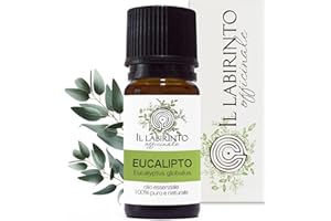 Olio Essenziale Eucalipto puro alimentare Il Labirinto Officinale - Oli Essenziali Naturali - Olio essenziale per Diffusori e Umidificatori, Aromaterapia, Vegan - 10ml