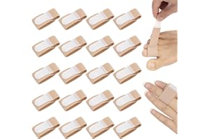 SCROLIEY 20 pezzi Raddrizzatore per Dita a Martello, Bende Imbottite,Dita a Martello,Stecche per Dita dei Piedi,Correttore per Dita Sovrapposte,Bende Dita Piegate per Correggere le Dita a Martello,Dita Rotte