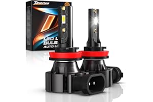 DeveChos H11 LED Fendinebbia per Auto: H8 H9 LED Lampadine 55W Sostituire Alogeno/Xeno,12000LM 6000K Bianco