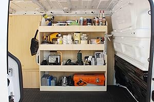 VANIFY - Kompatibel mit Renault TRAFIC L2 2015+ Fahrzeugeinrichtung Fahrzeugregale, Fahrerseite vorne Regal