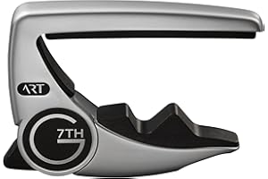 G7th Performance 3 6 String Silver Guitar Capo - Groundbreaking Tension Control & Adaptive Radius Technology - The Perfect Capo for Acoustic Guitar and Electric Guitar, UK Designed Excellence