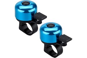 JFmall Bike Bell Bicycle Bell with Loud Crisp Clear Sound, Road and Mountain Bike Bell Adults Kids-2 pack