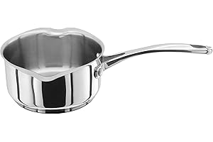 Stellar 2 S701 Pot à Lait avec verseur et poignée 0,8 L, Acier Inoxydable, Argent, 14 cm