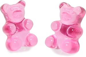 Bluebubble MY SWEET SHOP Mini Gummy Bear Stud Earrings on Gift Card