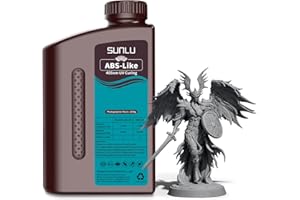 SUNLU Resina ABS-Like per stampante 3D, Resina a Polimerizzazione Rapida UV 405nm per Stampa 3D LCD/DLP/SLA, Non Fragile & Alta Precisione, Grigio scuro 1000G