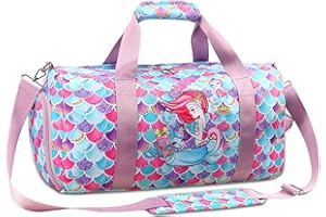 RHCPFOVR Sac de Sport pour Filles,Licorne Sac de Voyage de Nuit Sac de Transport pour Gym Sport Danse avec Compartiment à Chaussures et Poche Humide