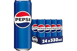 ‎PEPSI Pepsi Cola, Das Original von Pepsi, Koffeinhaltige Cola in der Dose, EINWEG Dose (24 x 0.33 l) (Verpackungsdesign kann abweichen)
