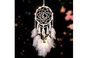 CBEI Traumfänger, handgefertigte LED-Traumfänger für Schlafzimmer, Wandbehang, Dekoration, Ornamente, Basteln für Kinder, Familie, Liebhaber, Freunde, Segensgeschenk