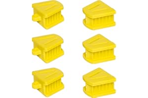 PLASTCARE USA 6 Small Yellow Autoclave Mouth Props Dental Silicone Pediatric Bite Blocks, 1 Bag