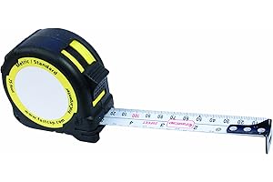 GRACE NNVG Laserjamb - PMS-25 Laserjamb ProCarpenter PMS25 Mètre ruban métrique standard boîtier en caoutchouc noir, accents jaunes