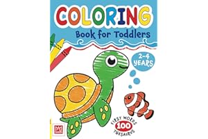 Coloring Book for Toddlers 2-4 years: Cute Animals and Simple Pictures To Learn and Color