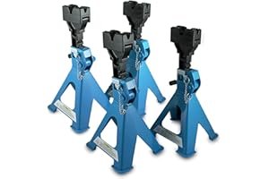 ‎BITUXX BITUXX® 4 x Unterstellböcke Auto PKW Abstellbock Stützbock Unterstellbock Wagenheber Stützen 3000 kg 3t 6000 Kg 6t