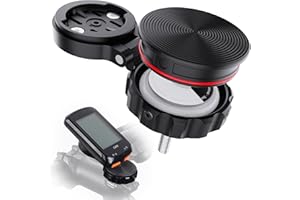 DDJ Compatible with Garmin Edge for AirTag Bike Stem Cap Mount, 1-1/8"&1-1/4" Headset |Waterproof Anti-Theft Air Tag Holder for Wahoo Elemnt, Cateye, Bryton GPS Cycling/Bike Computer Mount