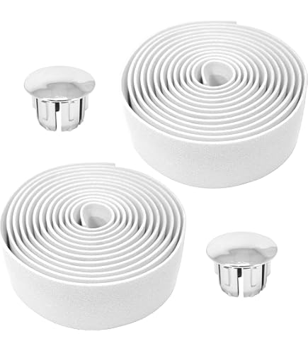 MASSI Gel De Carbone Elite - Ruban Adhésif Pour Guidon De Vélo, Noire, Taille Unique (Pack De 2)