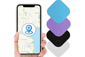 XUBX 4 Pack Key Finders, Smart Bluetooth Tracker with Anti-Lost Alarm Reminder, Item Locator, Item Finder Smart Trackers, Car Key Wallet Wireless Tracker Phone Finder, iOS and Android Compatible