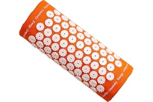 ‎SHAKTIMAT ShaktiMat [Das Original seit 2007] Akupressurkissen zur Entspannung für Schulter, Nacken, Kopf, Ethische Handarbeit, orange