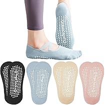 Calzini Yoga Donna 3 Paia - Cotone Antiscivolo, Taglia Unica 37-45, Per Pilates/Fitness - Foto 2
