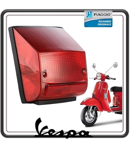 Kit Clignotants Avant Et Arrière Lentille Orange Compatible Piaggio Vespa PX 125-150-200cc Arcobaleno - Camamoto